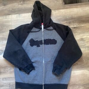 Supreme Gonz Appliqué Zip Up Hooded Sweatshirt